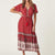 Robe Longue Style Boho Chic Rouge