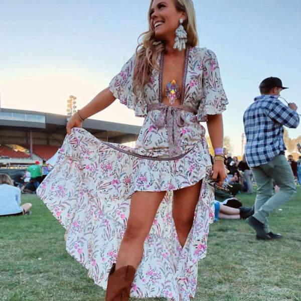 Robe Style Boho Rock