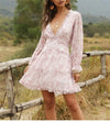 Romantic Mini Dress in Pastel Pink