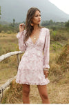 Romantic Mini Dress in Pastel Pink