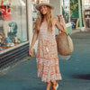 Rustic chic cocktail Midi dress