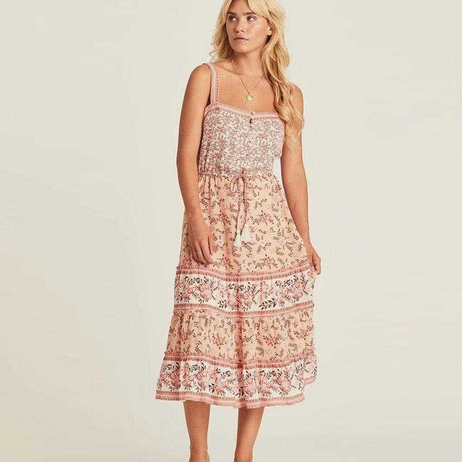 Rustic chic cocktail Midi dress