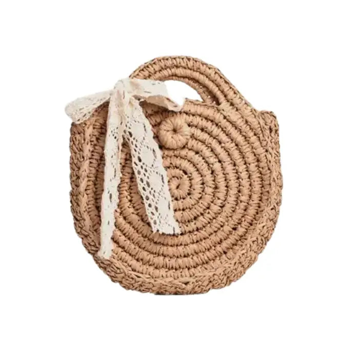 Boho Crossbody Straw Bags