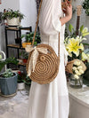 Boho Crossbody Straw Bags