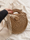 Boho Crossbody Straw Bags