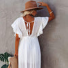 White Beach Boho Dress