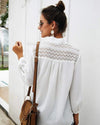 White Boho Blouse For Women