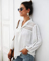 White Boho Blouse For Women