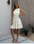 White Boho Chic Mini Dress