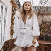 White Mini Bohemian Dress