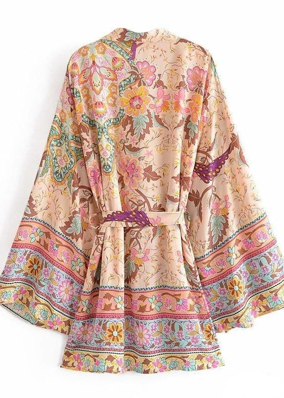 Chic Boho Floral Kimono for women