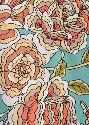 Trendy Boho Kimono Flower Pattern