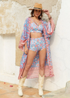 Pretty Boho Kimono Floral Pastel