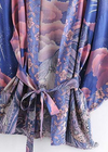 Trendy Purple Boho Kimono Original print