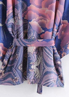 Trendy Purple Boho Kimono Original print