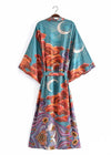 Boho Printed Trendy Long Kimono Belted