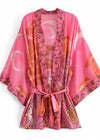 Boho Pink Kimono with Original Print