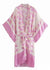 Boho Kimono Mid-length Pink Floral