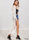 Long White Lace Kimono