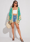 Beautiful Green Boho Kimono Floral