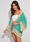 Beautiful Green Boho Kimono Floral