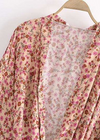 Boho Summer Kimono Floral Flared Sleeves