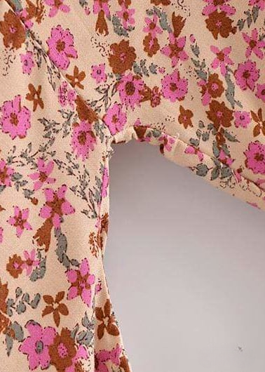Boho Summer Kimono Floral Flared Sleeves
