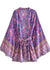 Boho Chic Floral Purple Kimono