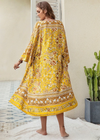 Boho Summer Kimono Yellow Floral