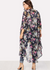 Long Semi Sheer Floral Boho Kimono