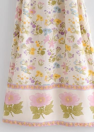 Long Boho Summer Kimono floral print