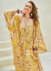 Beautiful Boho kimono Yellow Floral