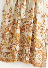 Pretty Yellow Floral Boho Kimono