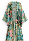 Midi Boho Kimono Nature Print