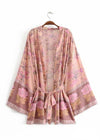 Cute Boho Kimono Pink Floral