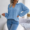 Boho Blue Knit Sweater