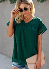 Boho Blouse Ruffle Short Sleeve