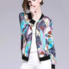 Boho Bomber Jacket with a Floral Print