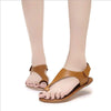 Boho Camel Leather Sandals