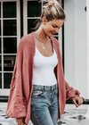 Boho cardigan sleeves oversized with relief