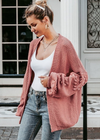 Boho cardigan sleeves oversized with relief