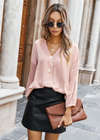 Blouse Boho Pink Cardigan buttoned