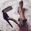 Boho Chic Heeled Open Glitter Sandals