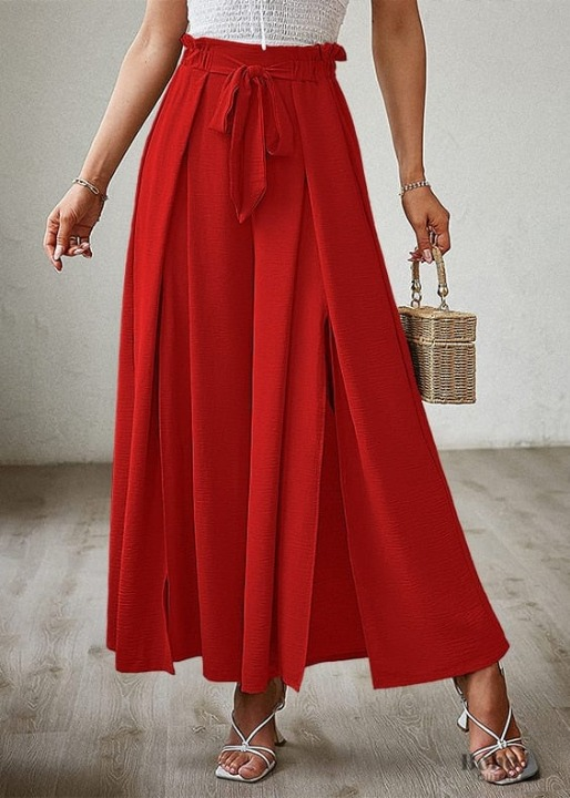 Boho Chic Palazzo Pants with a split on the side