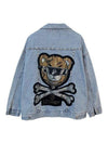 Boho Denim Jacket Teddy Bears