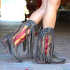 Boho Fringed Boots USA