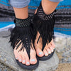 Boho Fringed Sandals