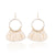 Boho Gold Earrings Pompoms