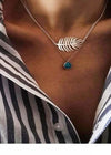 Boho Silver Necklaces with Pendant