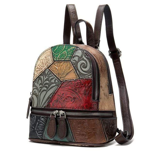 Buy Vintage Leather Backpack Purse for Women, Boho Leather Backpack, Calf  Leather Rucksack, Damen Lederrucksack Online in India - Etsy